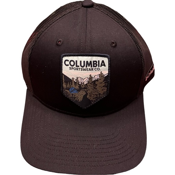 Men’s Columbia Snapback Hat Mens Columbia Trucker Hat Mesh Backing Ball Cap OSFA - Picture 1 of 9